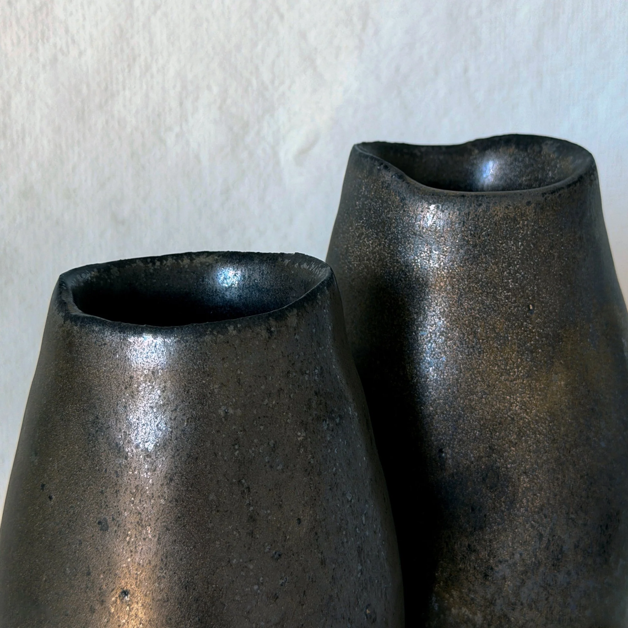 Shigaraki Nut Vases: Smoke - Image 3