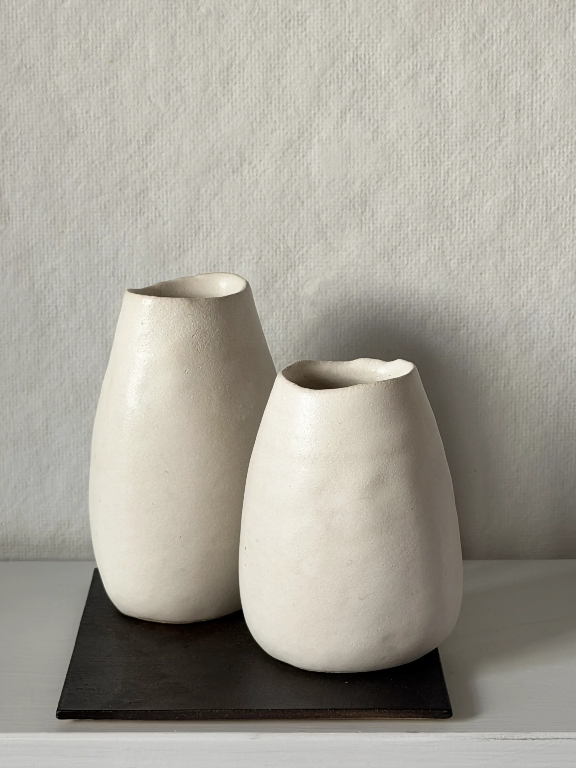Shigaraki Nut Vases: Snow - Image 3