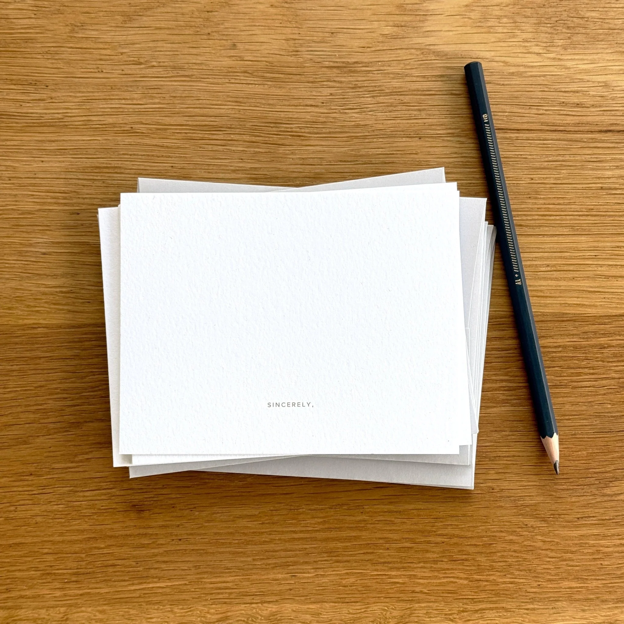 Sincerely Notecards