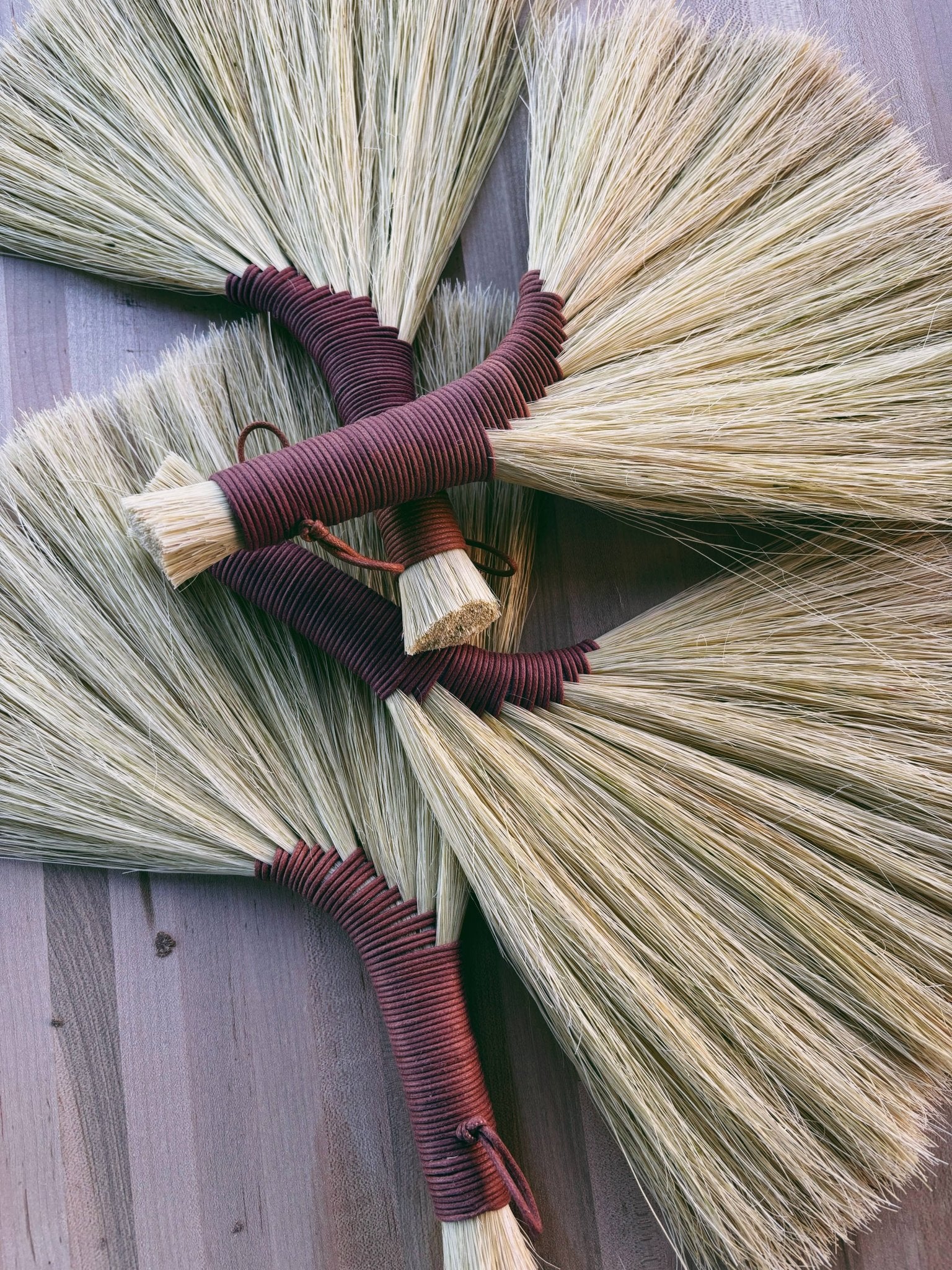 Handmade Tampico Turkey Wing Broom - Image 3