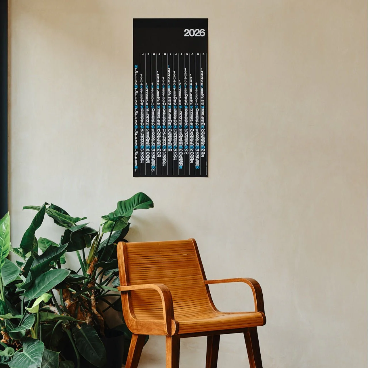Stendig 2026 V Yearly Calendar: Black - Image 2