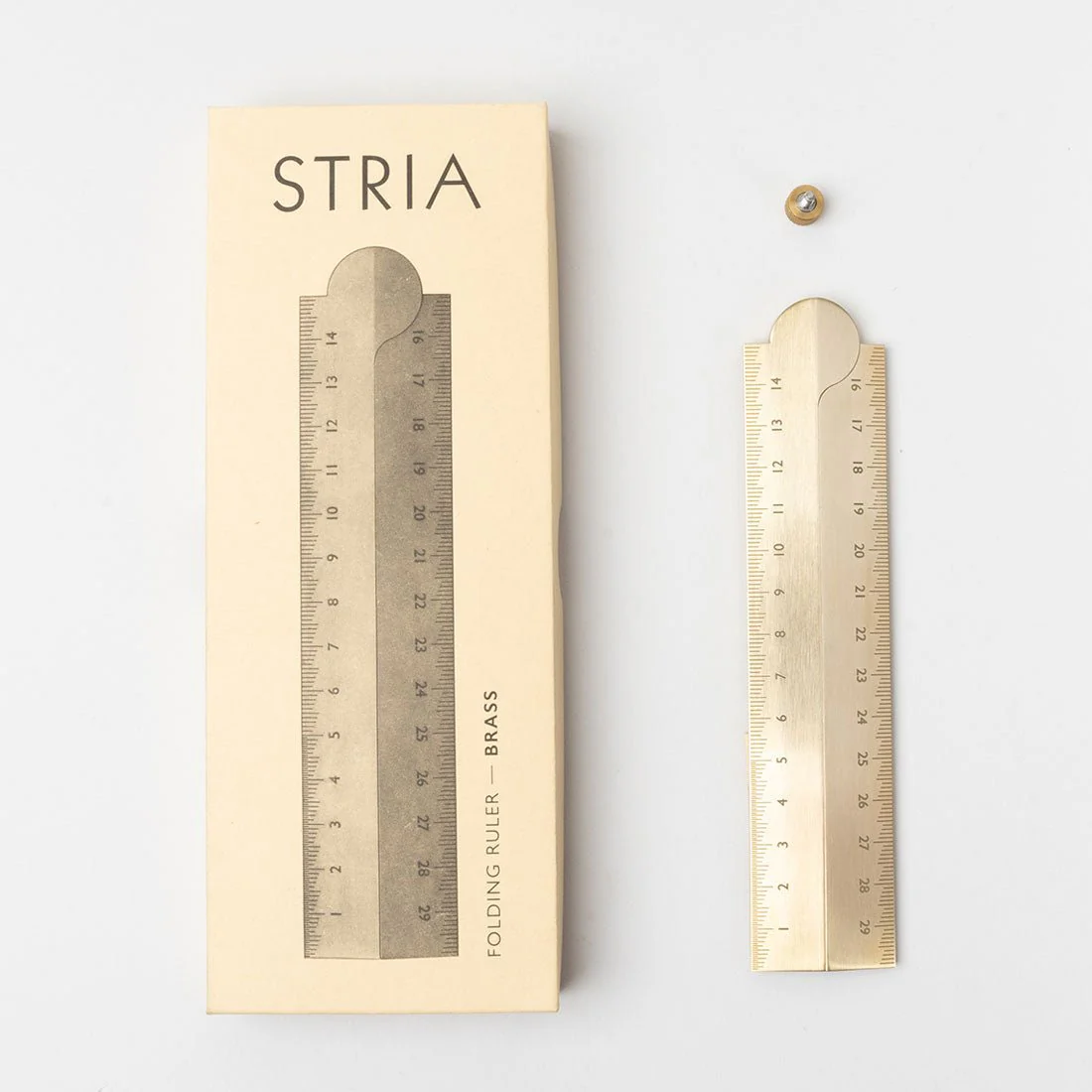 Stria Solid Brass Folding Ruler - Image 6