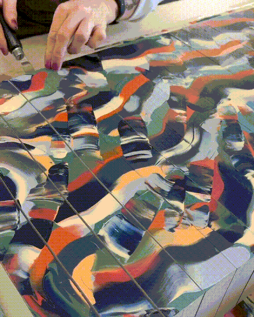 Hand-Painted Edge Swirl Pads: Nautilus - Image 7