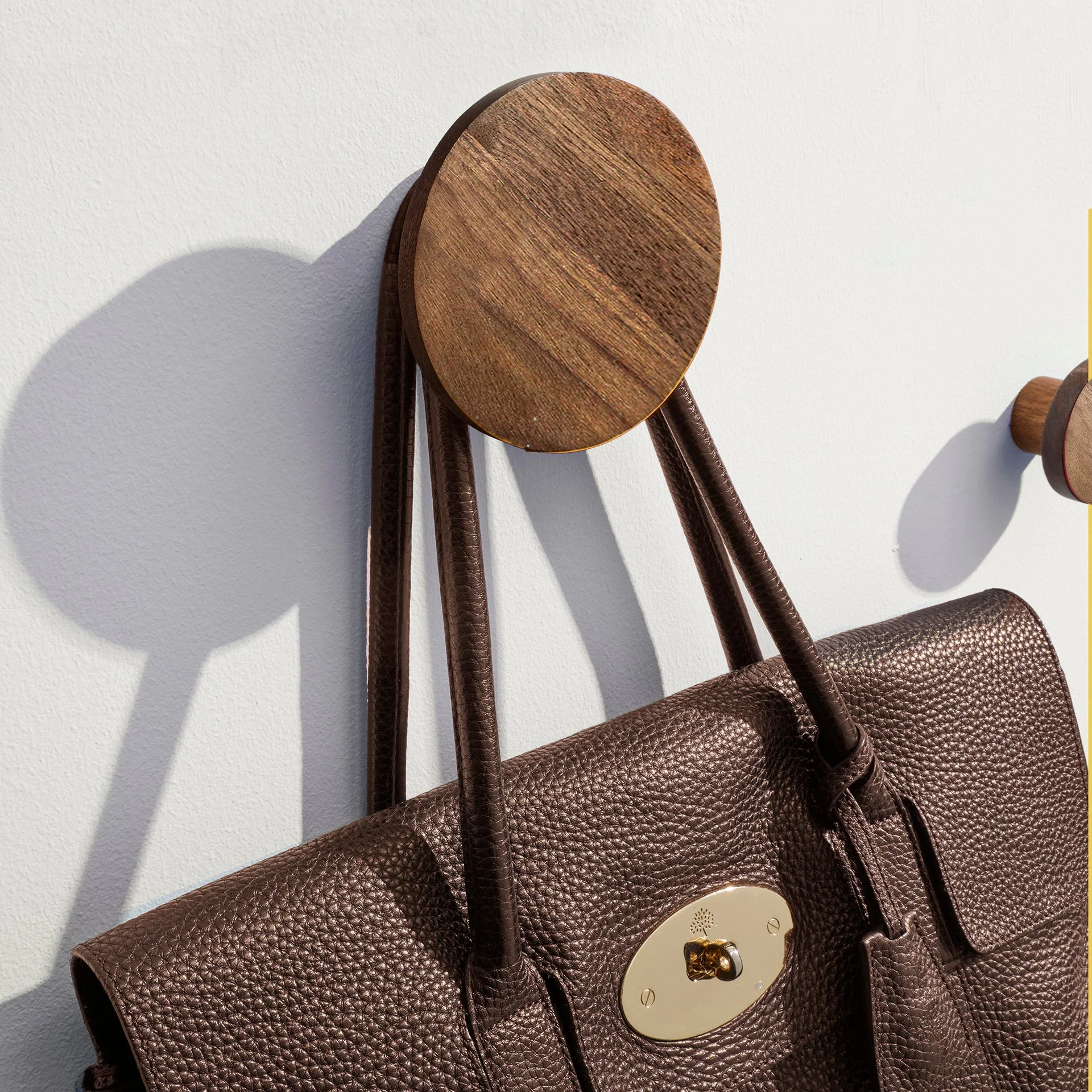Three Wall Hooks: Walnut - Image 5