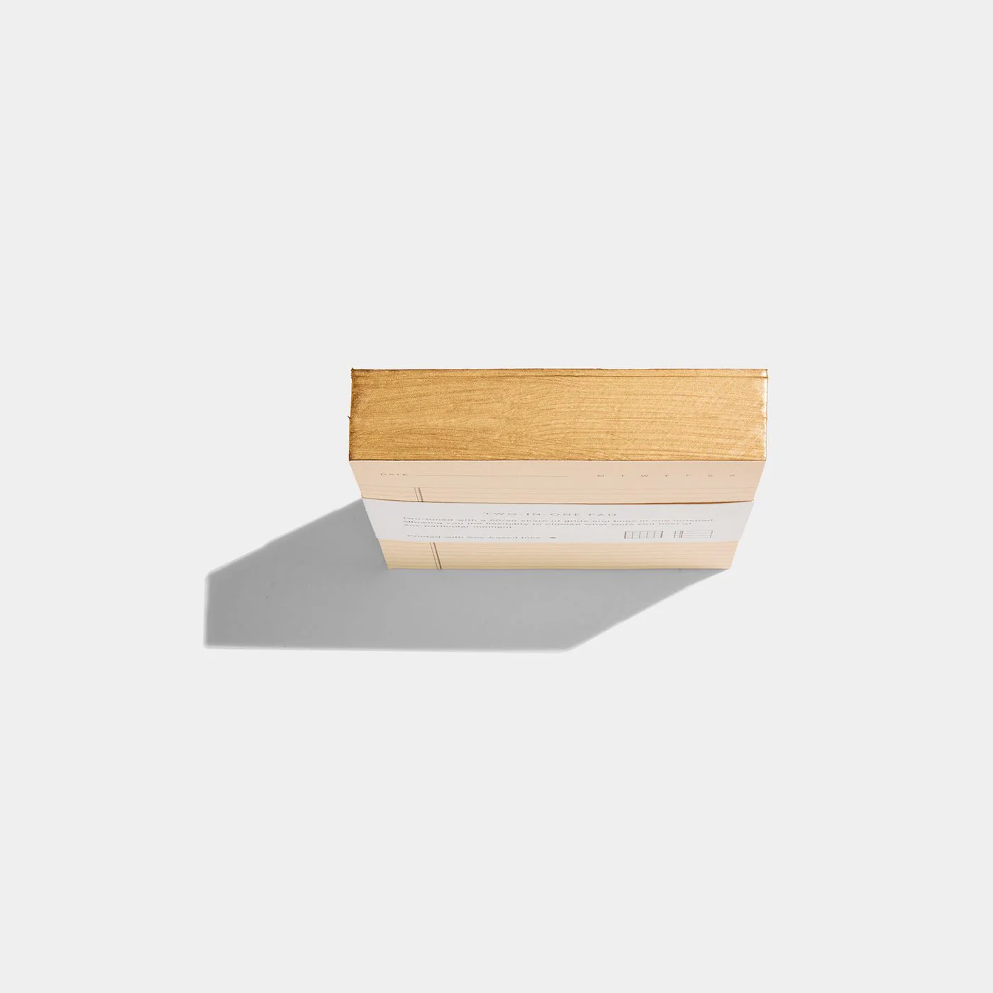 Two-in-One Notepad: Cream/Brown - Image 4