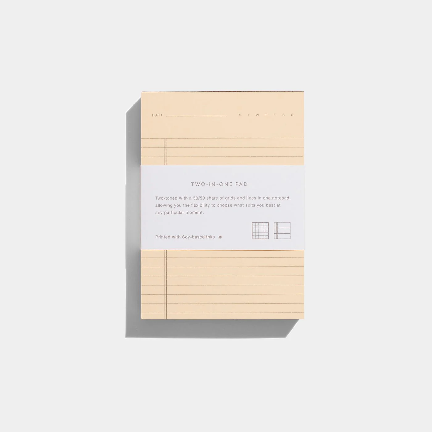 Two-in-One Notepad: Cream/Brown - Image 5