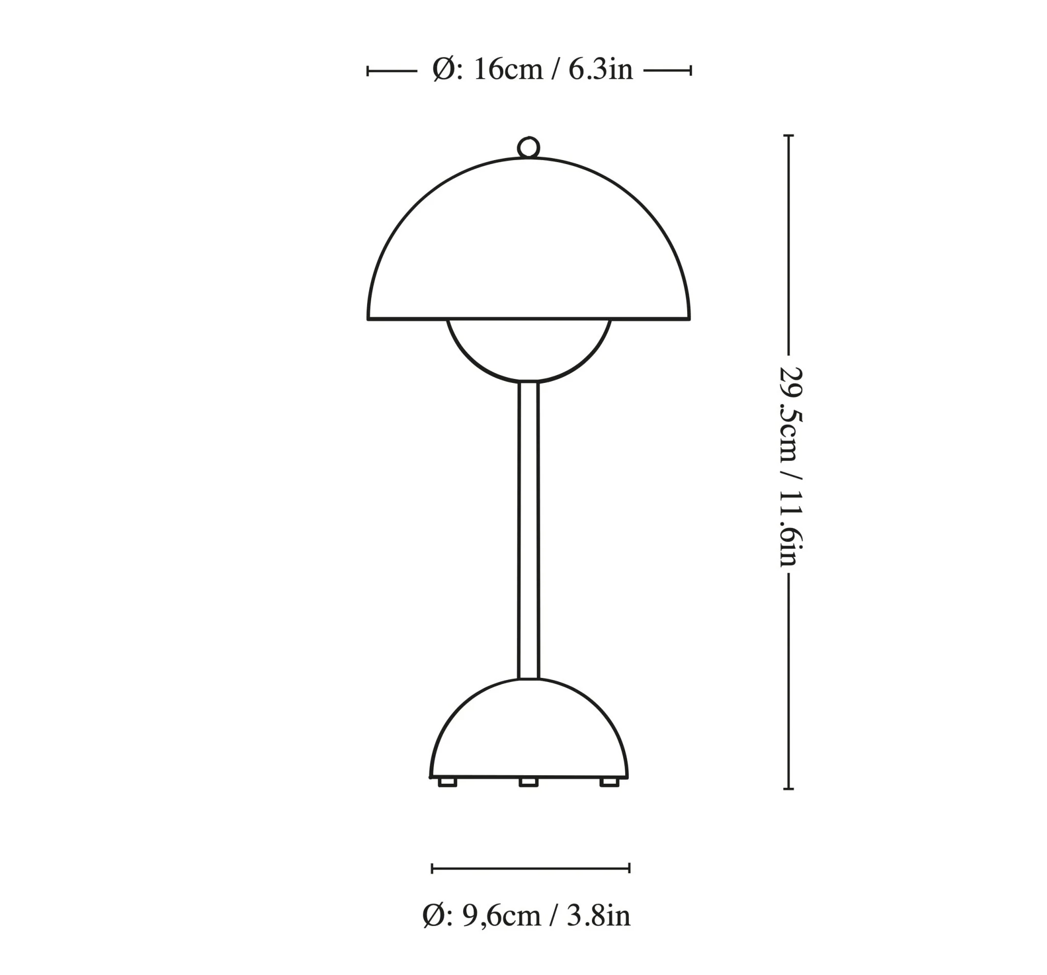 Verner Panton Flowerpot Portable Lamp: Pink - Image 6