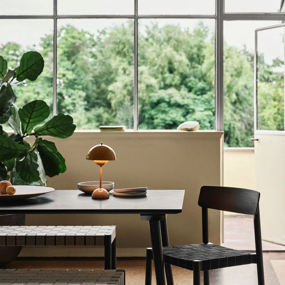 Verner Panton Flowerpot Portable Lamp: Mustard - Image 8