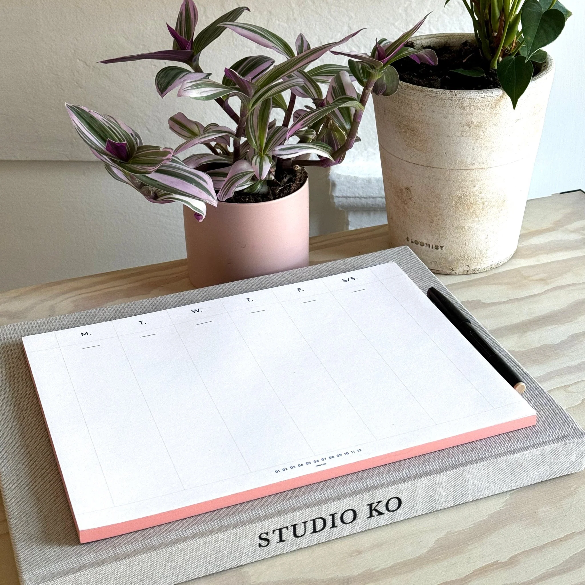 Weekly Desk Planners edged in Gold, Yellow, or Blush - Image 4