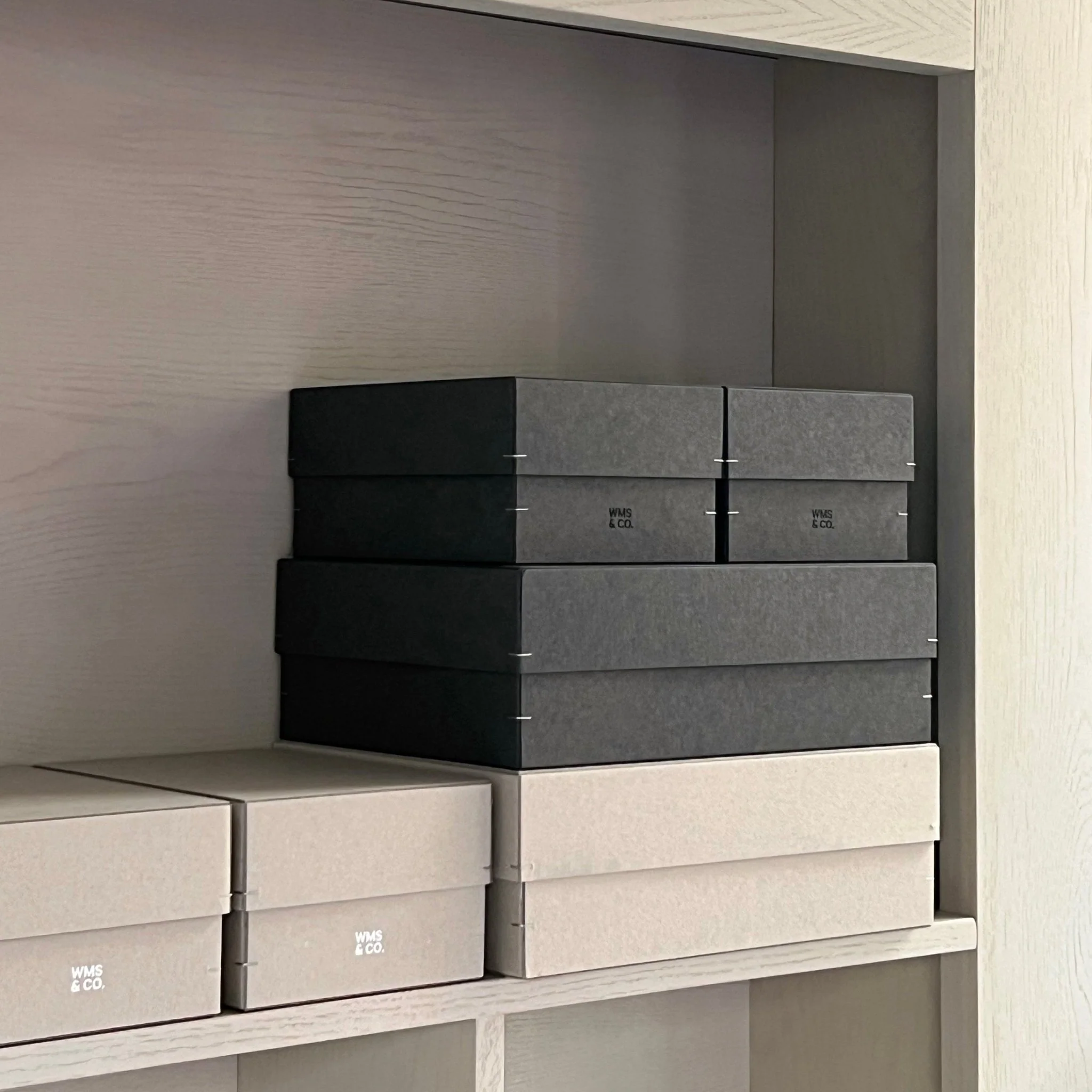 Wms&Co. Brutalist Storage Boxes: Black - Image 4