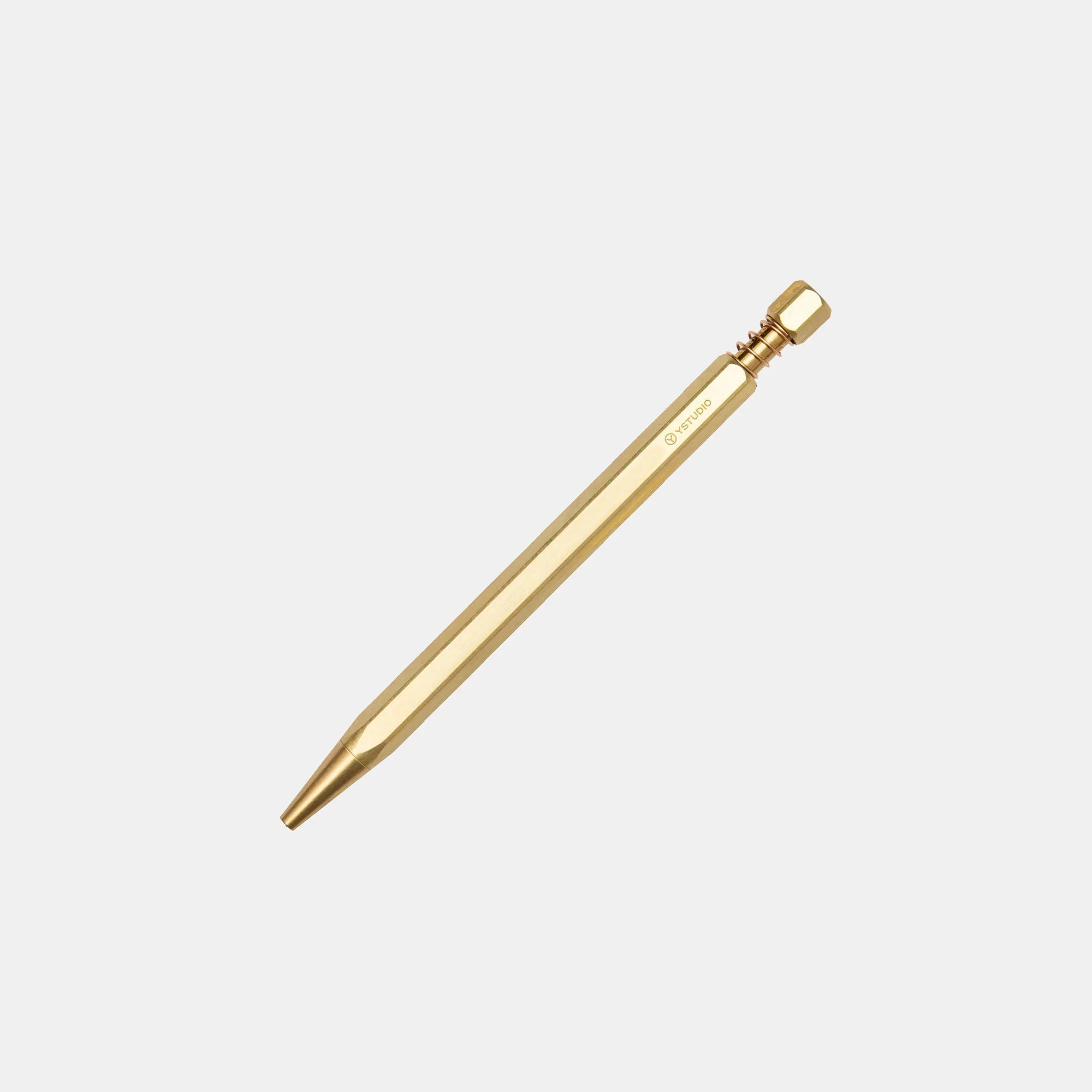 Ystudio  Brass Spring Ballpoint Pen - Image 5