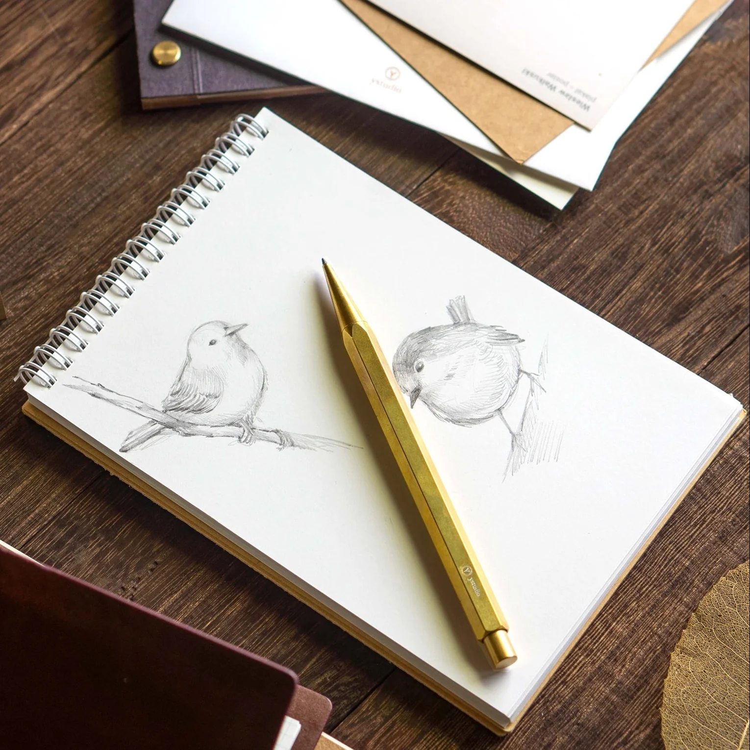 Ystudio Classic Brass Mechanical Pencil - Image 3